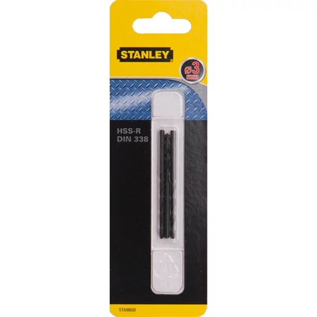 Stanley fémfúrószár HSS-R DIN338  3 x 33 x 61mm 3db (STA50020)