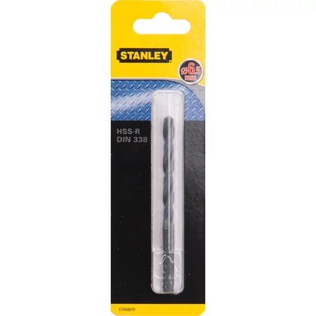 Stanley fémfúrószár HSS-R DIN338  6,5 x 63 x 101mm (STA50070)