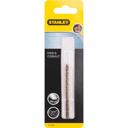 Stanley Kobalt fémfúrószár HSS-E  4 x 43 x 75mm (STA50092)