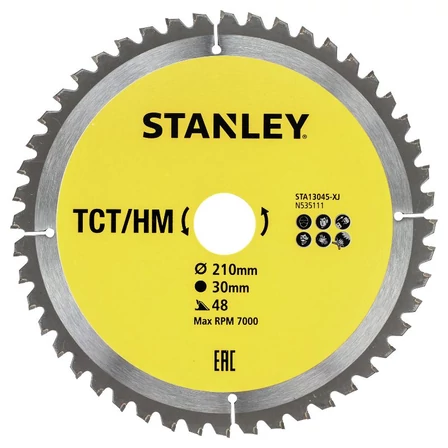 Stanley Körfűrészlap TCT 210x30 48T (STA13045)