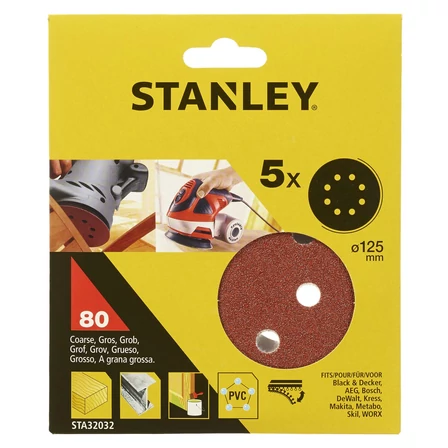 Stanley Körpapír perforált 80g Kör 125mm (STA32032)