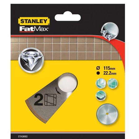 Stanley FatMax gyémántszemcsés csempevágó tárcsa 115 x 22mm (STA38002)