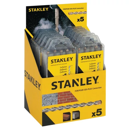 Stanley SDS-Plus Fúrószár készlet tégla/beton x5 (STA54372)