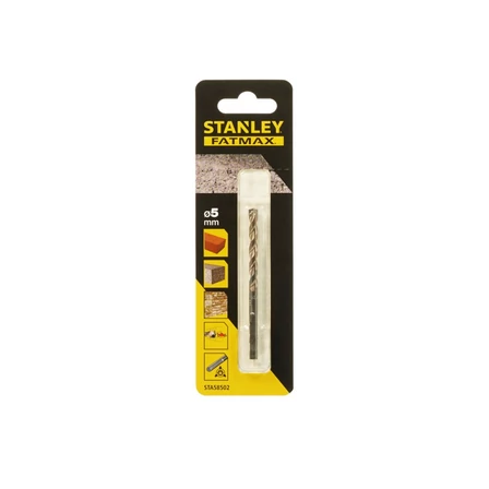 Stanley FatMax precíziós kőzetfúrószár karbid csúccsal lapolt szárral  5 x 45 x 85mm (STA58502)