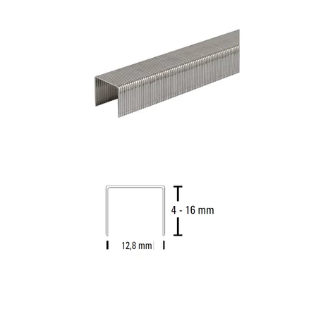 Bostitch 80 kapocs 16 mm stainless - 5 000 db (1801608Z)