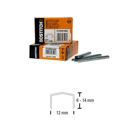 Bostitch STCR5019 kapocs 6 mm galvanizált - 5 000 db (STCR501906Z)