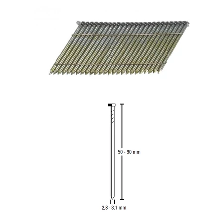 Bostitch WW33 szeg 2.8 -90 mm gyűrűs - 2 200 db (WW28R90)