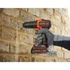 Kép 7/11 - Black+Decker 18V 2 sebességes ütvefúró/csavarozó, 200 mA töltő, 1 akkumulátor (BDCHD18)