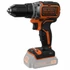 Kép 1/7 - Black+Decker 18V lítium-ion akkumulátoros, kefe nélküli, 2 sebességesfúró-csavarozó, akkumulátor és töltő nélkül (BL186N)